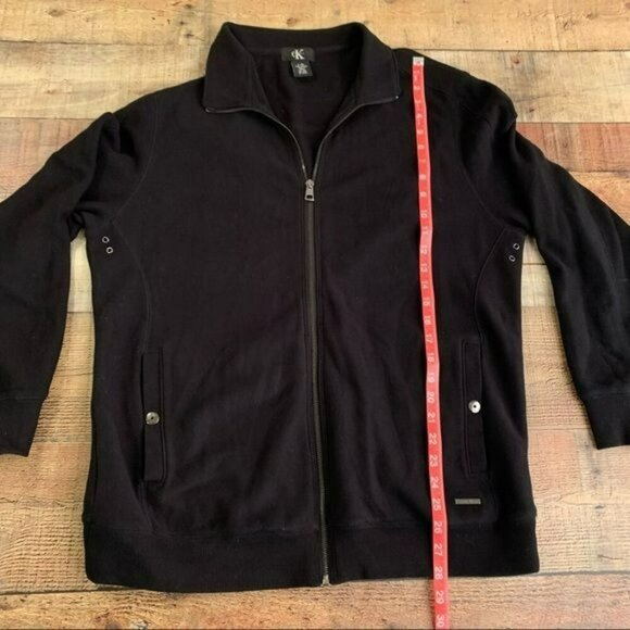 Calvin Klein men’s full zip lightweight jacket in black - L - Picture 3 of 8